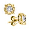 Image 1 : 925 Sterling Silver Yellow 0.10CTW DIAMOND FASHION EARR
