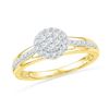 Image 1 : 10K Yellow-gold 0.33CTW DIAMOND FASHION RING