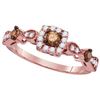 Image 1 : 14KT Rose Gold 0.50CTW-Diamond FASHION RING