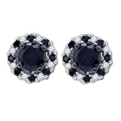 10K Yellow-gold 1.00CTW DIAMOND FASHION EARRINGS