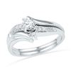 Image 1 : 10KT White Gold 0.20CTW DIAMOND FASHION RING