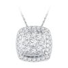 Image 1 : 10KT White Gold 0.50CTW DIAMOND FASHION PENDANT