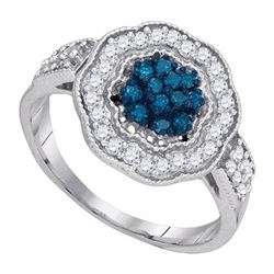 10KT White Gold 0.50CTW DIAMOND FASHION RING