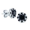 Image 1 : 10KT White Gold 1.00CTW BLACK DIAMOND FASHION EARRINGS