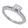 Image 1 : 10KT White Gold 0.35CTW DIAMOND BRIDAL SET
