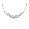 Image 1 : 10KT White Gold 0.33CTW ROUN DIAMOND LADIES FASHION NEC