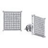 Image 1 : 10KT White Gold 0.50CTW DIAMOND MICRO PAVE EARRINGS