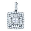 Image 1 : 14KT White Gold 0.31CTW DIAMOND FASHION PENDANT