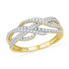 Image 1 : 10K Yellow-gold 0.50CTW DIAMOND FASHION BAND