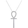 Image 1 : 10KT White Gold 0.25CTW DIAMOND FASHION NECKLACE