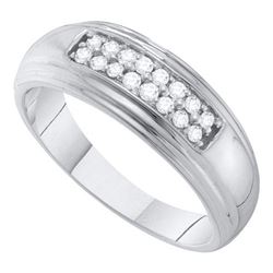 10KT White Gold 0.25CT DIAMOND FASHION BAND