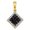 Image 1 : 10KT Yellow Gold 0.29CTW DIAMOND FASHION PENDANT