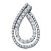 Image 1 : 10KT White Gold 0.49CTW DIAMOND FASHION PENDANT