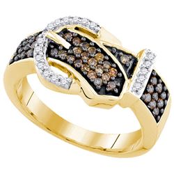 10K Yellow-gold 0.50CTW DIAMOND FASHION RING