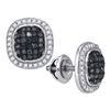 Image 1 : 10KT White Gold 0.55CTW DIAMOND MICRO-PAVE EARRING