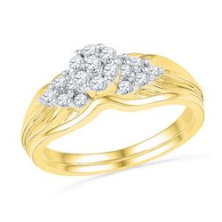 10K Yellow-gold 0.33CTW DIAMOND FASHION BRIDAL SET