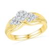 Image 1 : 10K Yellow-gold 0.33CTW DIAMOND FASHION BRIDAL SET