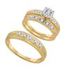 Image 1 : 10K Yellow-gold 0.25CTW DIAMOND FASHION TRIO SET