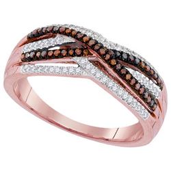 10KT Rose Gold 0.25CTW DIAMOND MICRO-PAVE RING