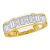 Image 1 : 14KT Yellow Gold 0.25CTW DIAMOND INVISIBLE BAND