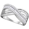 Image 1 : 10KT White Gold 0.50CTW DIAMOND FASHION BAND