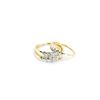 Image 1 : 14KT Yellow Gold 0.10CTW DIAMOND CLUSTER TRIO SET