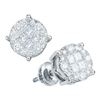 Image 1 : 14KT White Gold 0.25CT DIAMOND SOLIEL EARRINGS