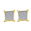 Image 1 : 14KT Yellow Gold 0.66CTW DIAMOND INVISIBLE EARRINGS