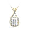 Image 1 : 10K Yellow-gold 0.50CTW DIAMOND FASHION PENDANT