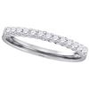 Image 1 : 14KT White Gold 0.25CT DIAMOND MACHINE SET BAND