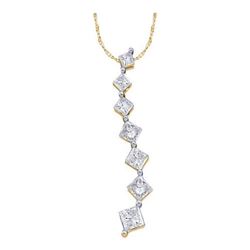 14KT Yellow Gold 0.25CTW DIAMOND JOURNEY PENDANT