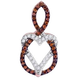 10KT Rose Gold 0.15CTW DIAMOND MICRO-PAVE PENDANT