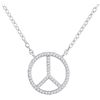 Image 1 : 10KT White Gold 0.15CTW DIAMOND FASHION NECKLACE