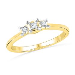 10K Yellow-gold 0.08CTW DIAMOND FASHION RING