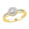 Image 1 : 10K Yellow-gold 0.33CTW DIAMMOND FASHION RING