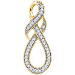10K Yellow-gold 0.20CTW DIAMOND FASHION PENDANT