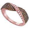 Image 1 : 10KT Rose Gold 0.53CTW DIAMOND FASHION BAND