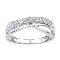 10KT White Gold 0.16CTW DIAMOND FASHION RING