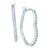 Image 1 : 10KT White Gold 0.14CTW DIAMOND FASHION EARRING