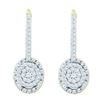 Image 1 : 10K Yellow-gold 0.50CTW DIAMOND FASHION EARRING