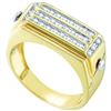 Image 1 : 10K Yellow-gold 0.25CT DIAMOND FASHION MENS RING