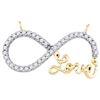 Image 1 : 10K Yellow-gold 0.20CTW DIAMOND FASHION NECKLACE