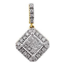 14KT Yellow Gold 0.33CTW DIAMOND FASHION PENDANT