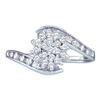 Image 1 : 10KT White Gold 0.49CT-Diamond FASHION RING-S9
