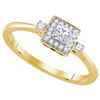 Image 1 : 14KT Yellow Gold 0.25CTW DIAMOND FASHION RING