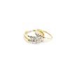 Image 1 : 14KT Yellow Gold 0.10CTW DIAMOND CLUSTER TRIO SET