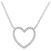 Image 1 : 10KT White Gold 0.10CTW DIAMOND FASHION PENDANT