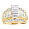 Image 1 : 10K Yellow-gold 1.05CT COGNAC DIAMOND FASHION RING