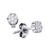 Image 1 : 925 Sterling Silver White 0.25CTW ROUND DIAMOND LADIES