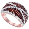 Image 1 : 10KT Rose Gold 1.00CTW DIAMOND FASHION RING